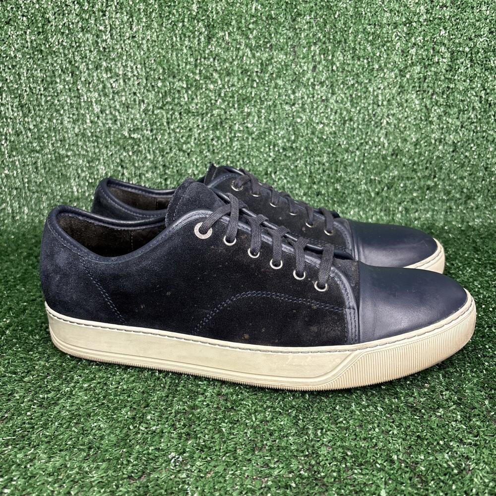 Lanvin DBB1 Leather And Suede Sneakers ‘Navy’ - US Size 10 - MSRP $590‎